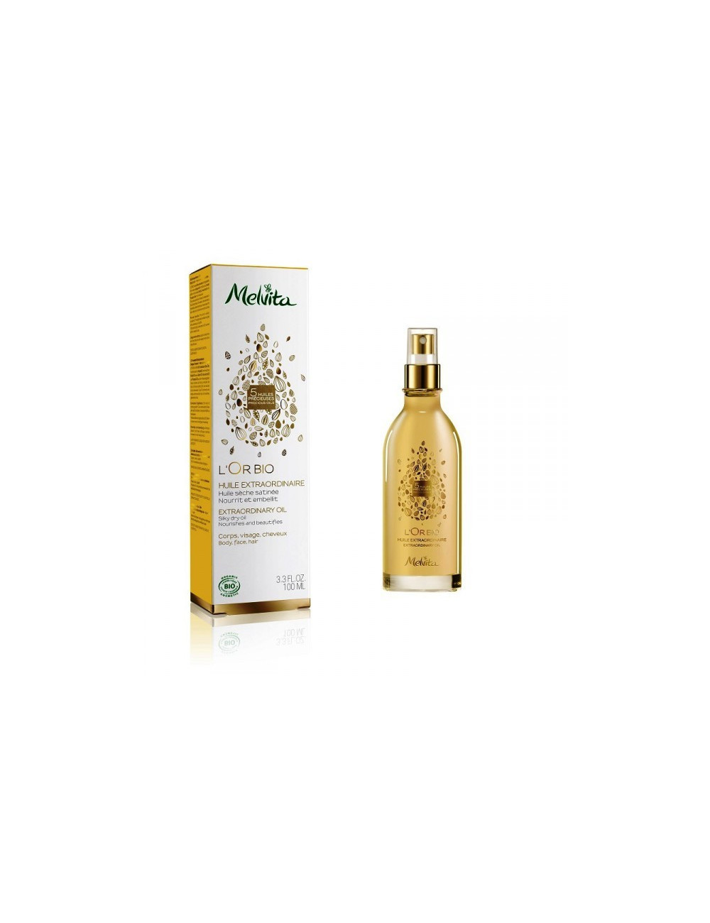 Huile  Extraordinaire Or Bio 100 ml - MELVITA